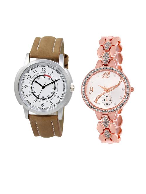 set of 2 analog couple watch (lk-17-215) - 16411909 - Very Small Image - 1