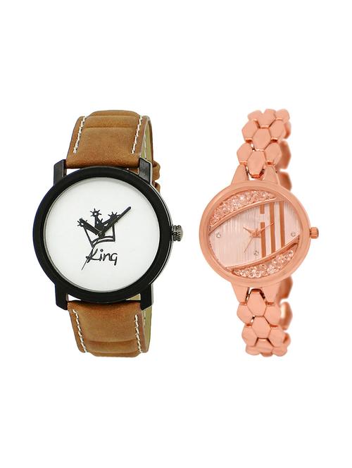 set of 2 analog couple watch (lk-18-222) - 16411953 - Very Small Image - 1