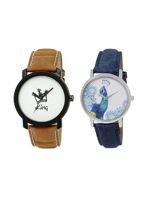 set of 2 analog couple watch (lk-18-241) - 16411970 - Very Small Image - 1