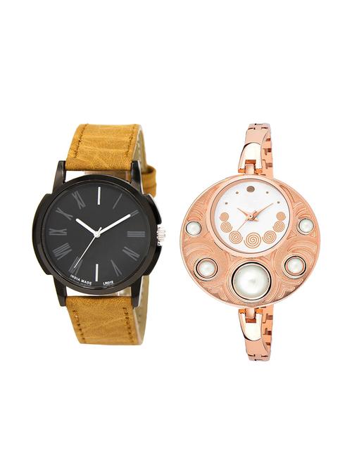 set of 2 analog couple watch (lk-19-246) - 16412016 - Very Small Image - 1