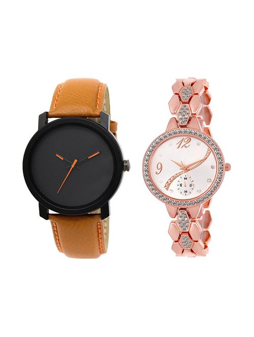 set of 2 analog couple watch (lk-20-215) - 16412032 - Very Small Image - 1