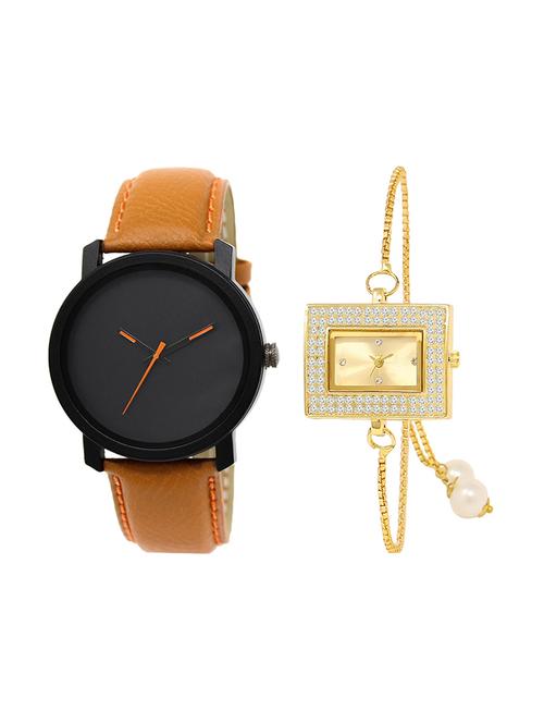 set of 2 analog couple watch (lk-20-247) - 16412058 - Very Small Image - 1