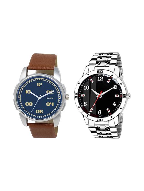 set of 2 analog watch combo(ad-01-06) - 16412091 - Very Small Image - 1