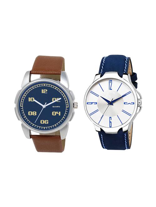 set of 2 analog watch combo(ad-01-09) - 16412095 - Very Small Image - 1