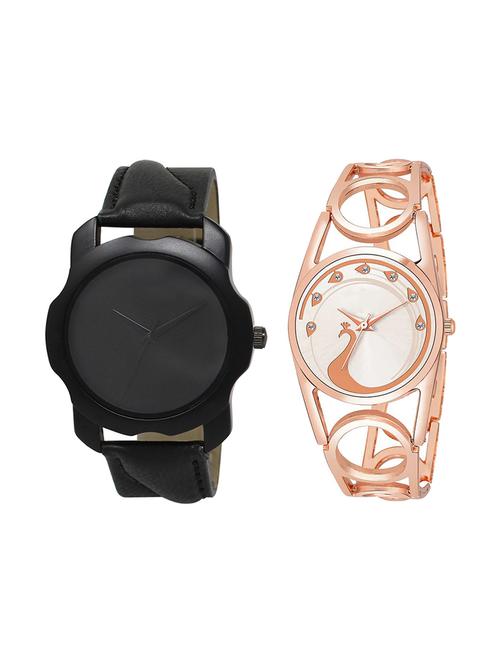 set of 2 analog couple watch (lk-22-232) - 16412222 - Very Small Image - 1