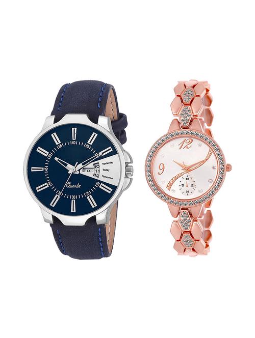 set of 2 analog couple watch (lk-23-215) - 16412343 - Very Small Image - 1