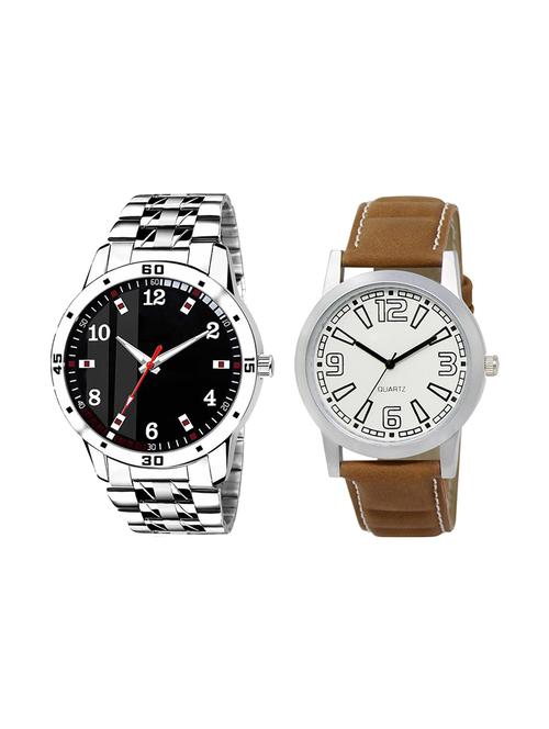 set of 2 analog watch combo(ad-06-lk-15) - 16412346 - Very Small Image - 1