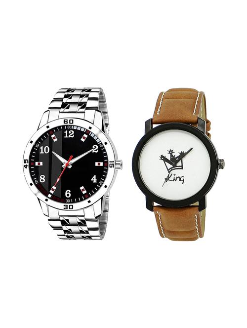 set of 2 analog watch combo(ad-06-lk-18) - 16412350 - Very Small Image - 1