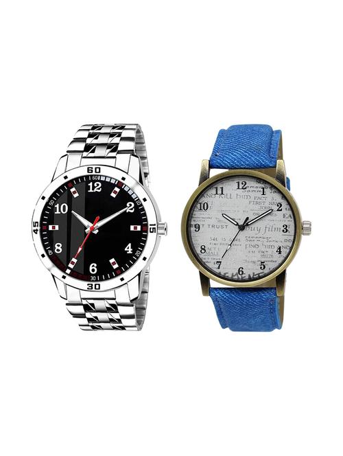 set of 2 analog watch combo(ad-06-lk-28) - 16412363 - Very Small Image - 1