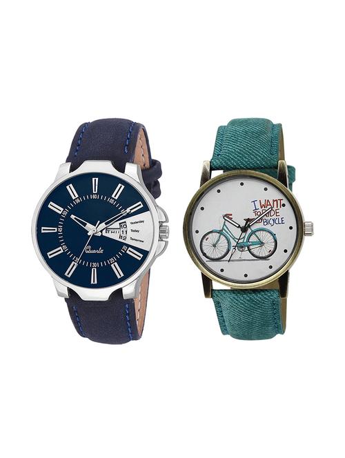 set of 2 analog couple watch (lk-23-229) - 16412388 - Very Small Image - 1