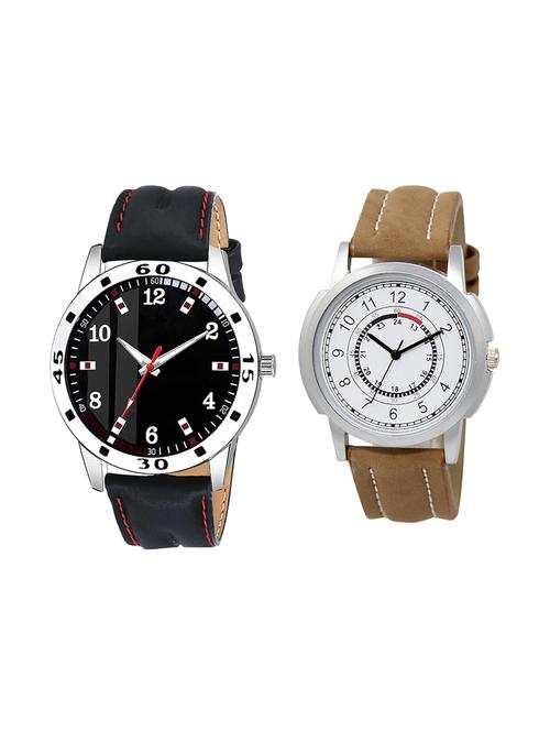 set of 2 analog watch combo(ad-08-lk-17) - 16412500 - Very Small Image - 1
