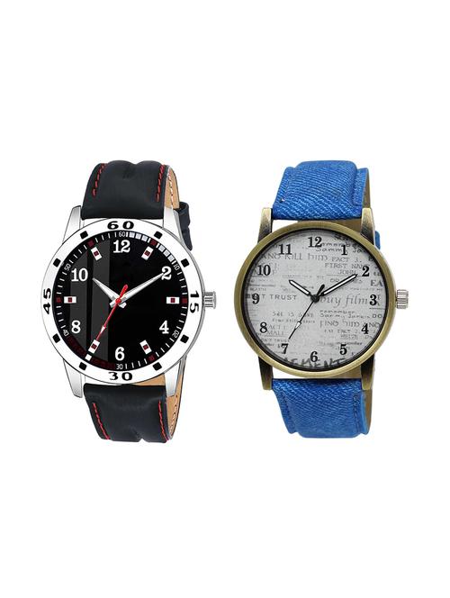 set of 2 analog watch combo(ad-08-lk-28) - 16412516 - Very Small Image - 1