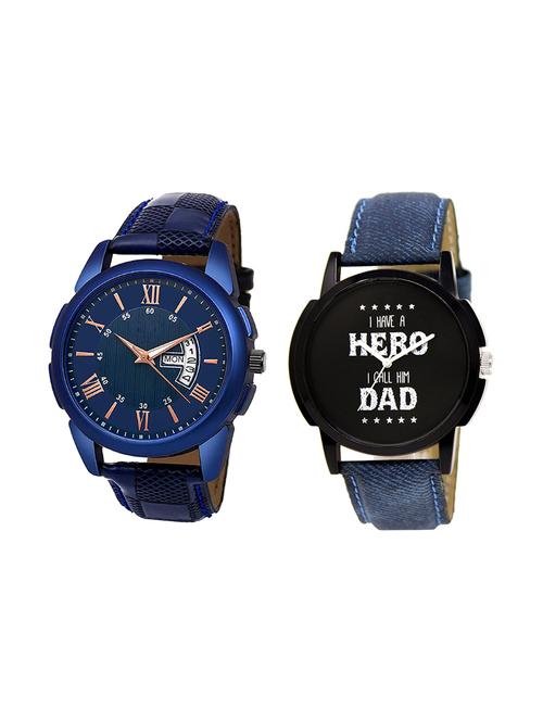 set of 2 analog watch combo(jg-01-lk-07) - 16412656 - Very Small Image - 1
