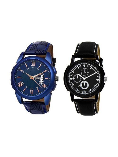 set of 2 analog watch combo(jg-01-lk-13) - 16412666 - Very Small Image - 1