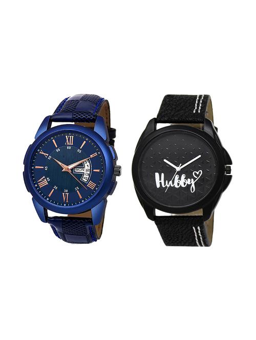 set of 2 analog watch combo(jg-01-lk-31) - 16412696 - Very Small Image - 1