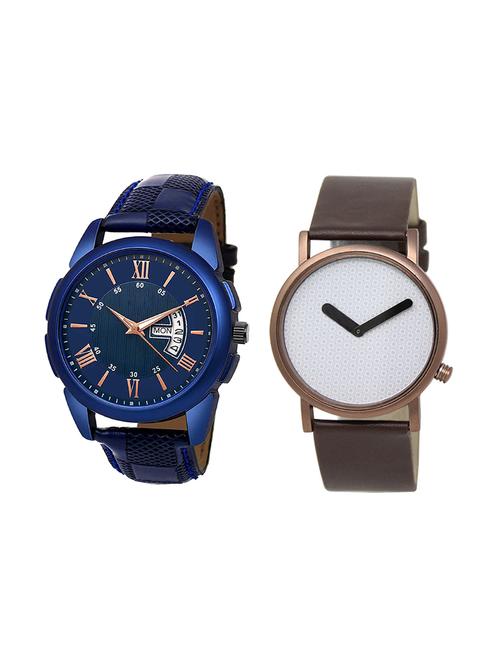 set of 2 analog watch combo(jg-01-lk-36) - 16412704 - Very Small Image - 1