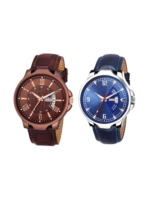 set of 2 analog watch combo(jg-02-03) - 16412729 - Very Small Image - 1
