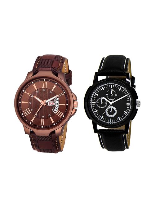 set of 2 analog watch combo(jg-02-lk-13) - 16412756 - Very Small Image - 1