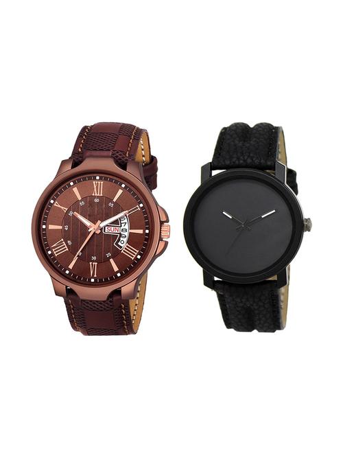 set of 2 analog watch combo(jg-02-lk-21) - 16412770 - Very Small Image - 1