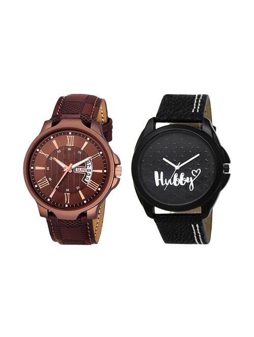 set of 2 analog watch combo(jg-02-lk-31) - 16412786 - Very Small Image - 1