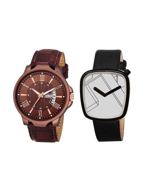 set of 2 analog watch combo(jg-02-lk-43) - 16412805 - Very Small Image - 1