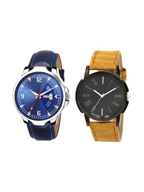 set of 2 analog watch combo(jg-03-lk-19) - 16412855 - Very Small Image - 1