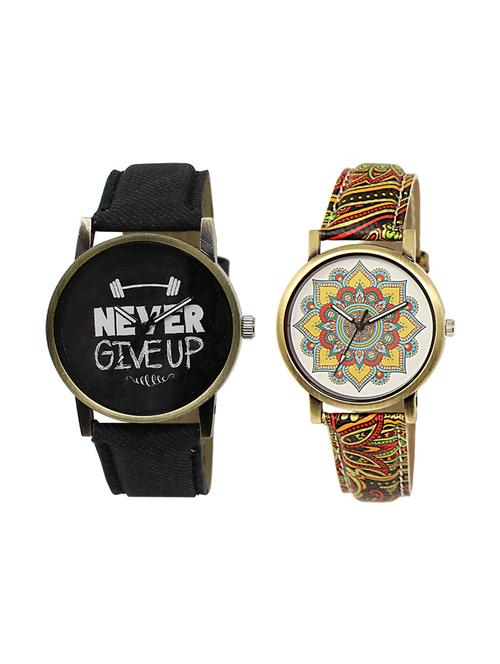set of 2 analog couple watch (lk-27-248) - 16412899 - Very Small Image - 1