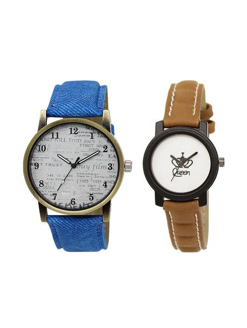 set of 2 analog couple watch (lk-28-209) - 16412923 - Very Small Image - 1