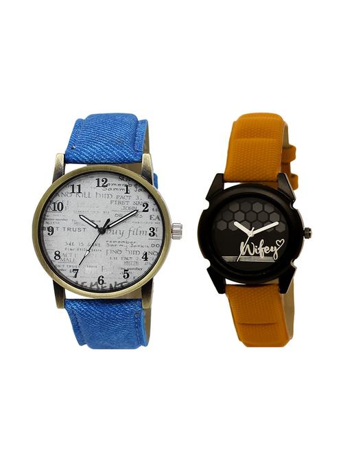 set of 2 analog couple watch (lk-28-235) - 16412969 - Very Small Image - 1