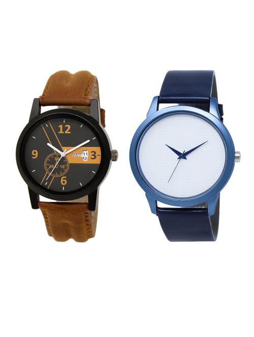 set of 2 analog watch combo(dd-01-lk-33) - 16413055 - Very Small Image - 1