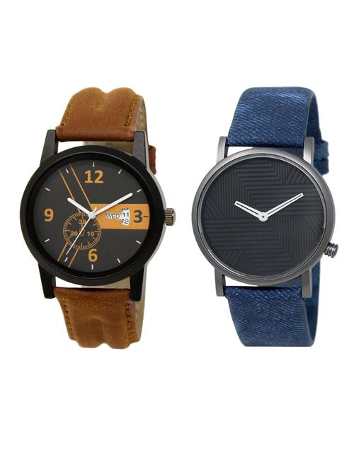 set of 2 analog watch combo(dd-01-lk-35) - 16413059 - Very Small Image - 1