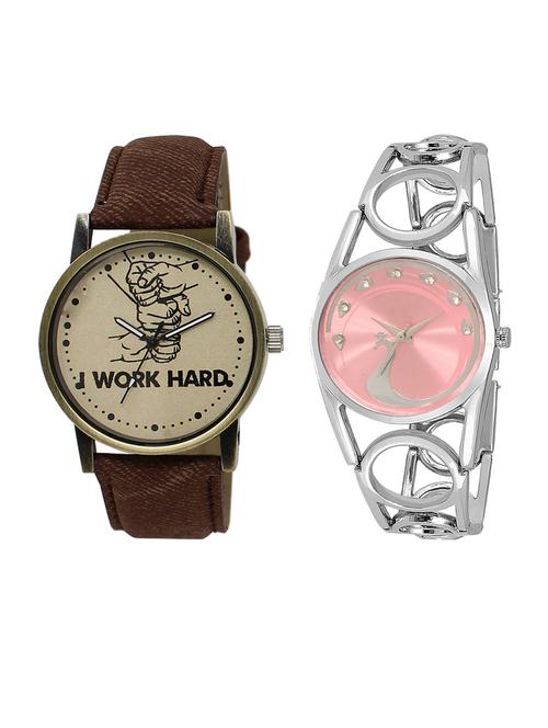 set of 2 analog couple watch (lk-29-233) - 16413062 - Very Small Image - 1