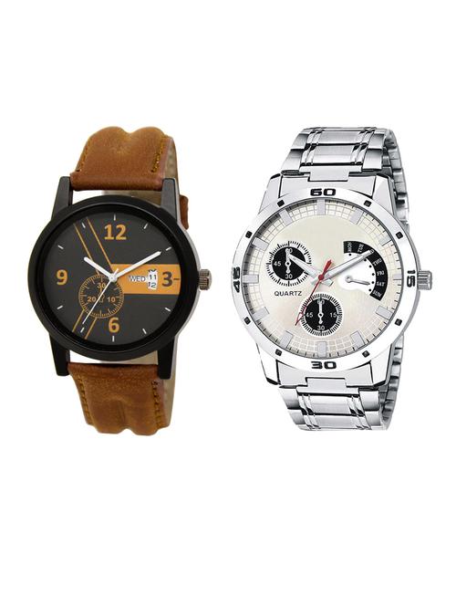set of 2 analog watch combo(dd-01-lk-101) - 16413076 - Very Small Image - 1