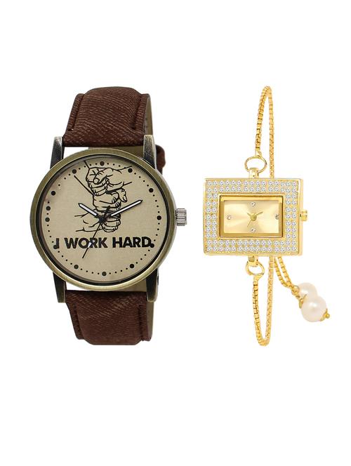 set of 2 analog couple watch (lk-29-247) - 16413092 - Very Small Image - 1