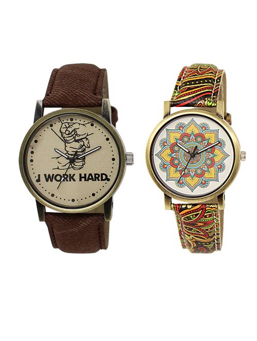 set of 2 analog couple watch (lk-29-248) - 16413094 - Very Small Image - 1