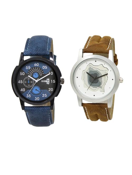 set of 2 analog watch combo(dd-02-lk-09) - 16413101 - Very Small Image - 1