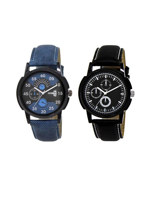 set of 2 analog watch combo(dd-02-lk-13) - 16413107 - Very Small Image - 1