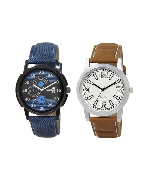 set of 2 analog watch combo(dd-02-lk-15) - 16413111 - Very Small Image - 1