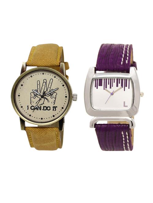 set of 2 analog couple watch (lk-30-207) - 16413114 - Very Small Image - 1