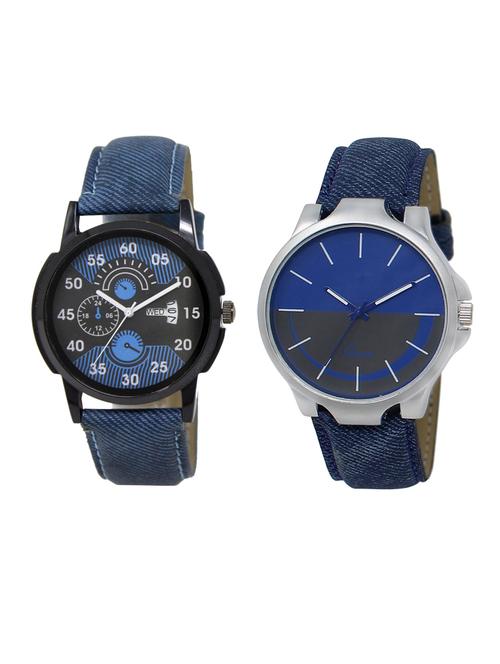 set of 2 analog watch combo(dd-02-lk-24) - 16413126 - Very Small Image - 1