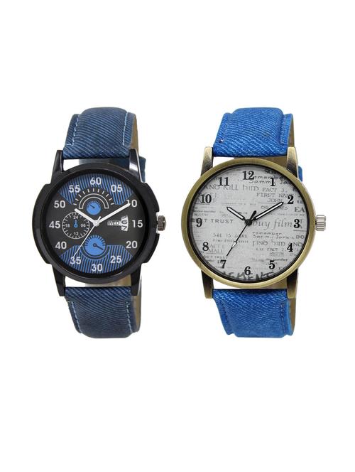 set of 2 analog watch combo(dd-02-lk-28) - 16413133 - Very Small Image - 1