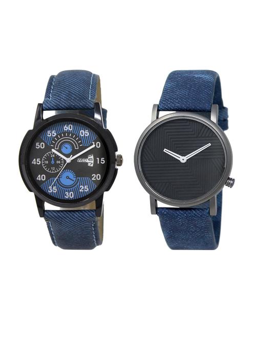 set of 2 analog watch combo(dd-02-lk-35) - 16413145 - Very Small Image - 1