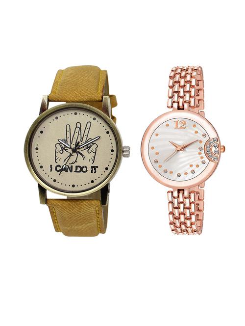 set of 2 analog couple watch (lk-30-228) - 16413151 - Very Small Image - 1