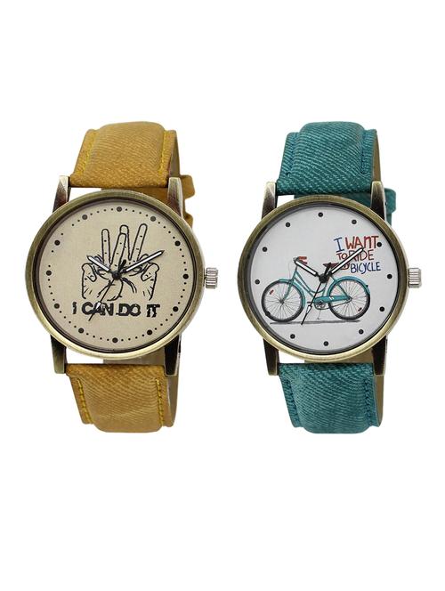 set of 2 analog couple watch (lk-30-229) - 16413153 - Very Small Image - 1