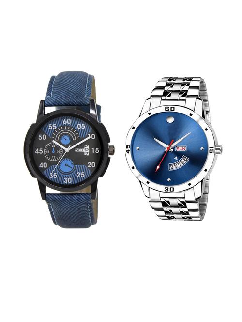 set of 2 analog watch combo(dd-02-lk-105) - 16413166 - Very Small Image - 1