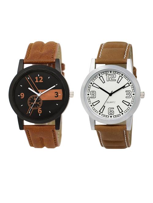 set of 2 analog watch combo(lk-01-15) - 16413190 - Very Small Image - 1