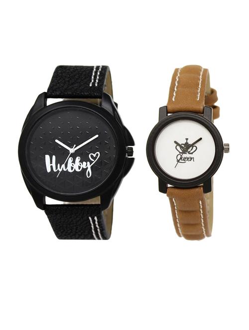 set of 2 analog couple watch (lk-31-209) - 16413230 - Very Small Image - 1