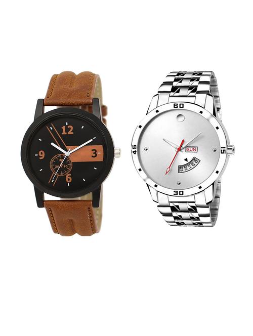 set of 2 analog watch combo(lk-01-103) - 16413239 - Very Small Image - 1
