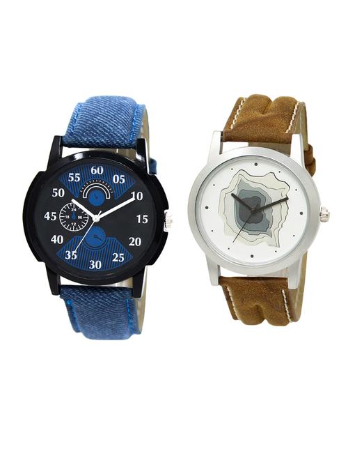 set of 2 analog watch combo(lk-02-09) - 16413255 - Very Small Image - 1
