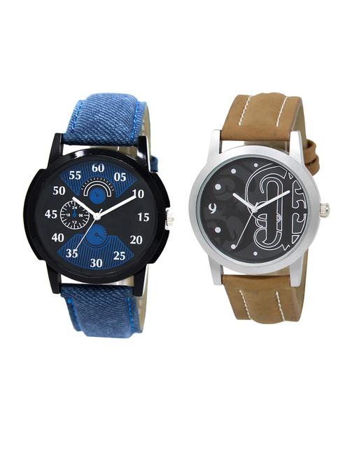 set of 2 analog watch combo(lk-02-14) - 16413263 - Very Small Image - 1